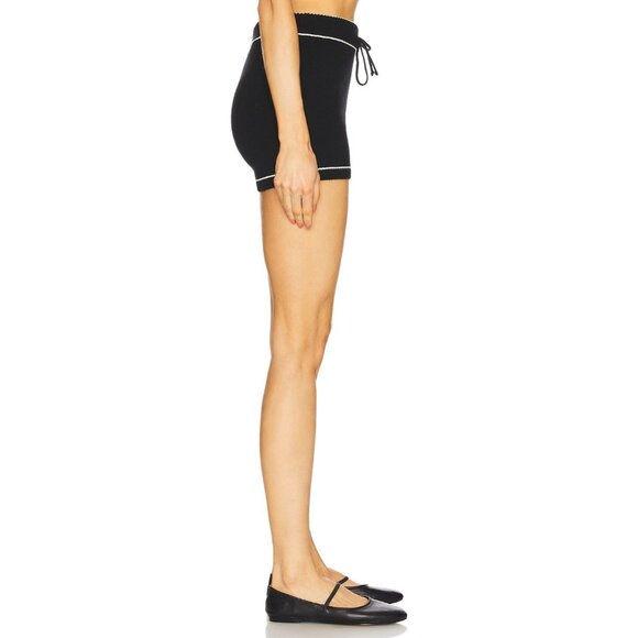 GIGI C Danica Shorts Black Knit Wool - Picture 3 of 5